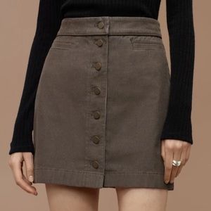 Aritzia Wilfred Free Karmen Corduroy Mini Skirt
